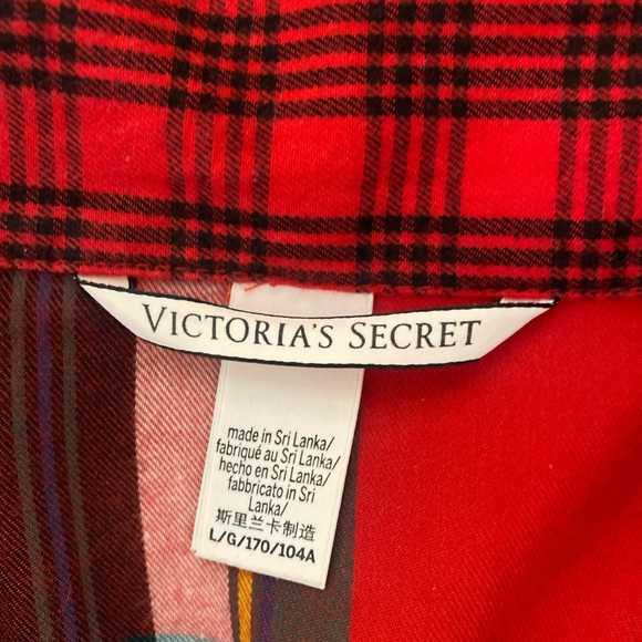 Victoria's Secret Women's Plaid Romper - Red, Black, Green - Picture 4 of 5